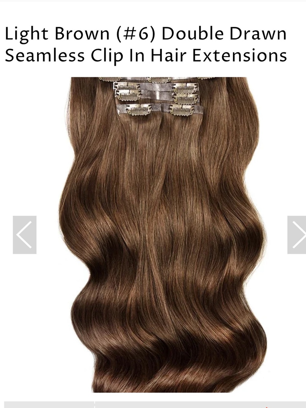 Light Brown Double Drawn Seamless Clip-In Hair Extensions - Light Brown